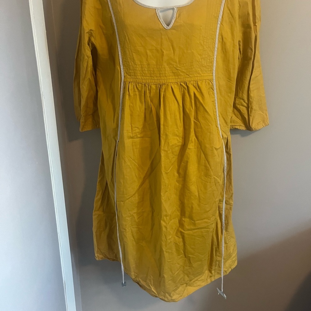 Ilse Menck South African designer lagenlook dress  cotton shell accents M - Picture 14 of 15